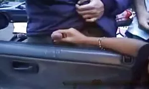 tiga budak sekolah gila seks batu-batu besar.