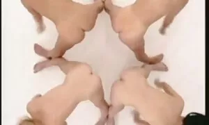 Hitam pantat lucah dan putih
